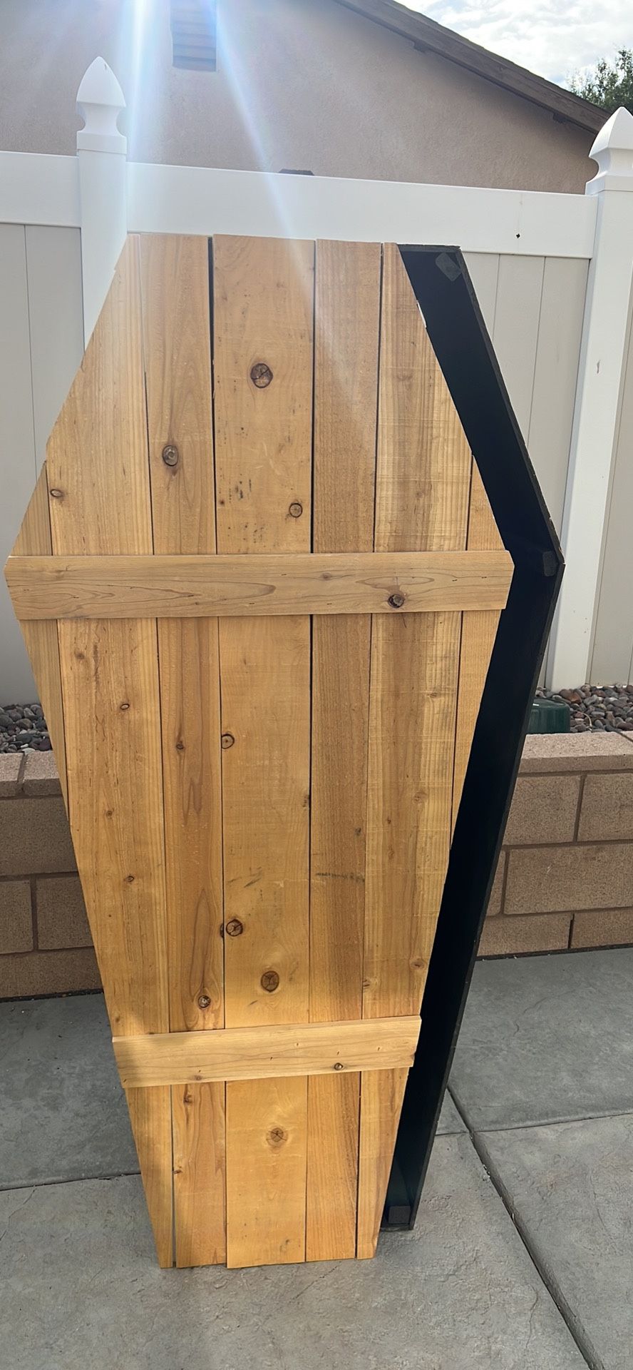 Custom Toe Pincher Coffin, Halloween Decor