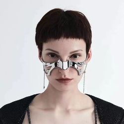 Cyberpunk metal mask