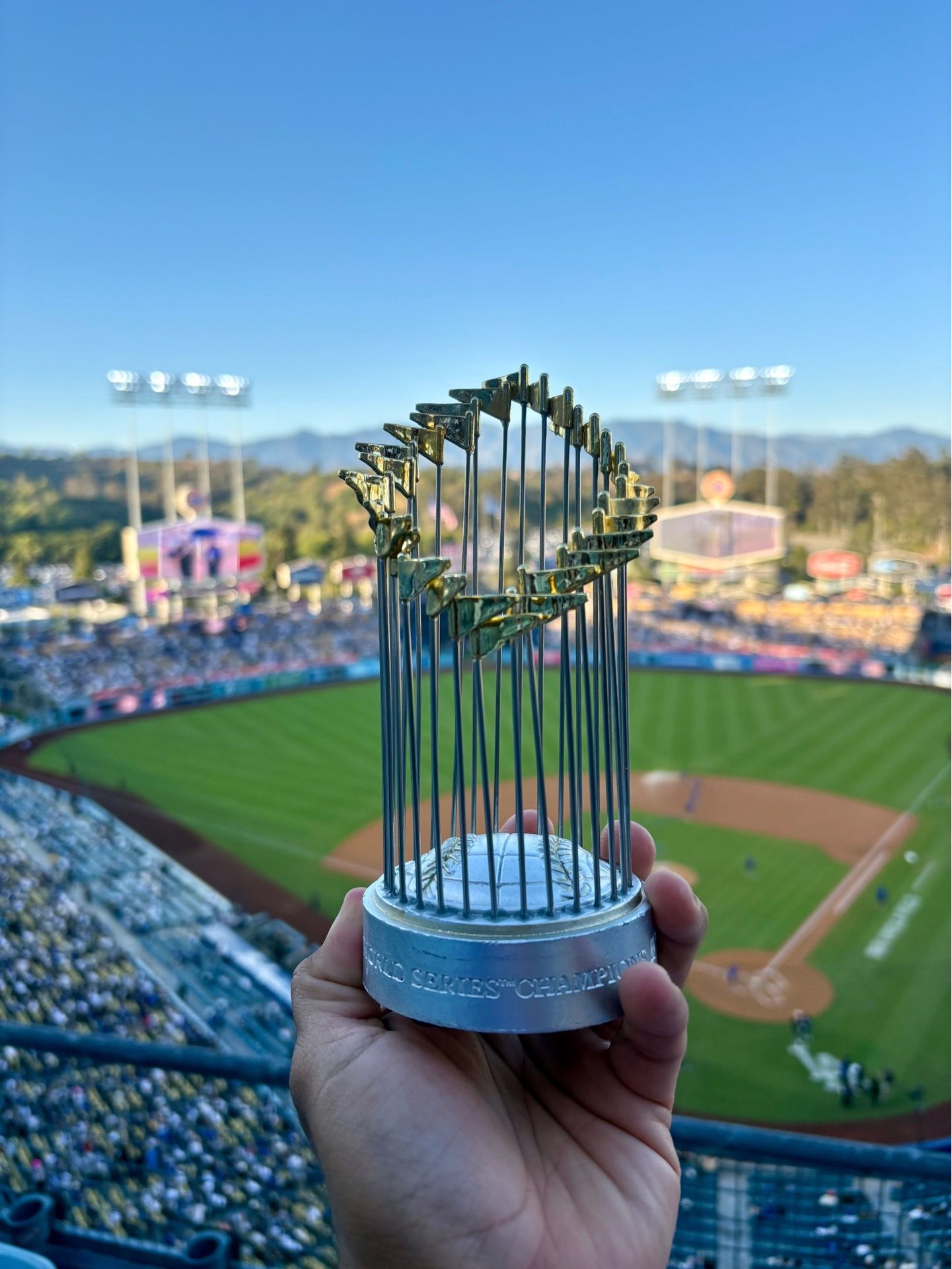 2025 World Series Dodgers Trophy