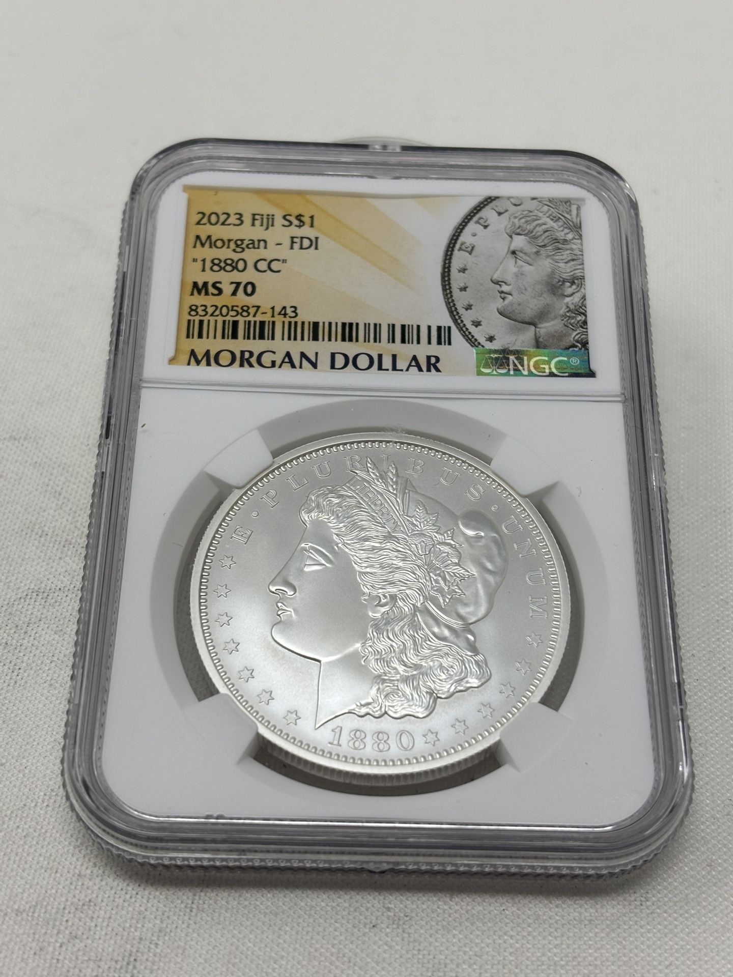 1880 Carson City by Fiji NGC graded MS 70