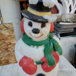 Christmas- Snowman Vintage Blow Mold
