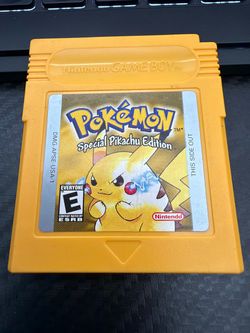 Pokémon Yellow Nintendo Game Boy Cartridge