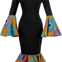 Ankara Mermaid Dress