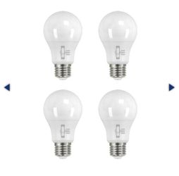 EcoSmart 60-Watt Equivalent A19 Dimmable LED Light Bulb, Selectable CCT (4-Pack)