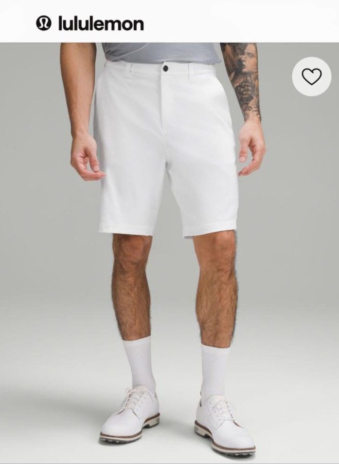 Lululemon ABC Classic-Fit Golf Short 9" White Size 36 ( Brand New)