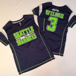 Seattle Seahawks RUSSELL WILSON 3 Girls Top Shirt M, L