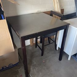 Espresso Bistro table & 4 Chairs 