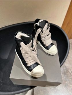 Rick Owens jumbo lace high top