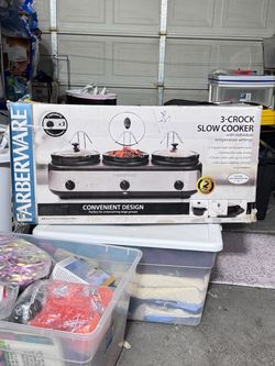 3-CROCK SLOW COOKER