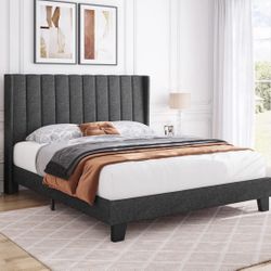 New Upholstered Bed Frame FULL SIZE - OPEN BOX