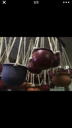Authentic hanging terra-cotta Potts