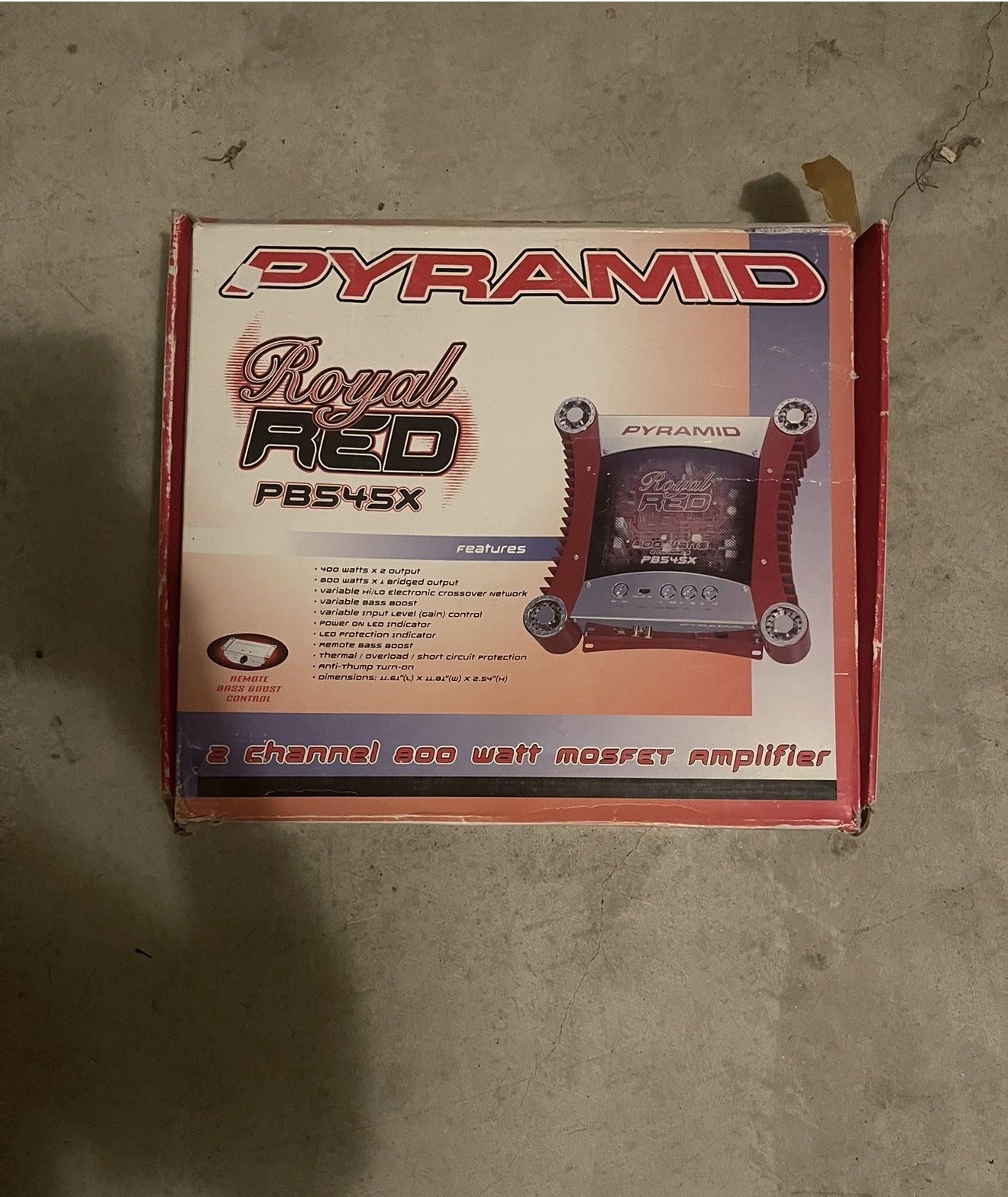 amplifier Cds-Pyramid Royal Red 4 Channel 800 Watts Max Amplifier-PB545X