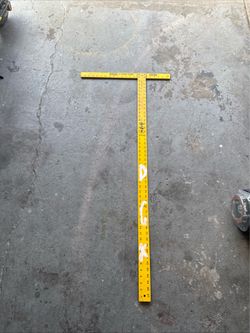 48 In. Drywall T-Square Easy and Quick Reads. Large Bold Numbers and Graduation