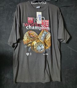 Vintage 1993 Chicago Bulls 3-Peat Championship Rings T-Shirt Salem XXL NWT NBA
