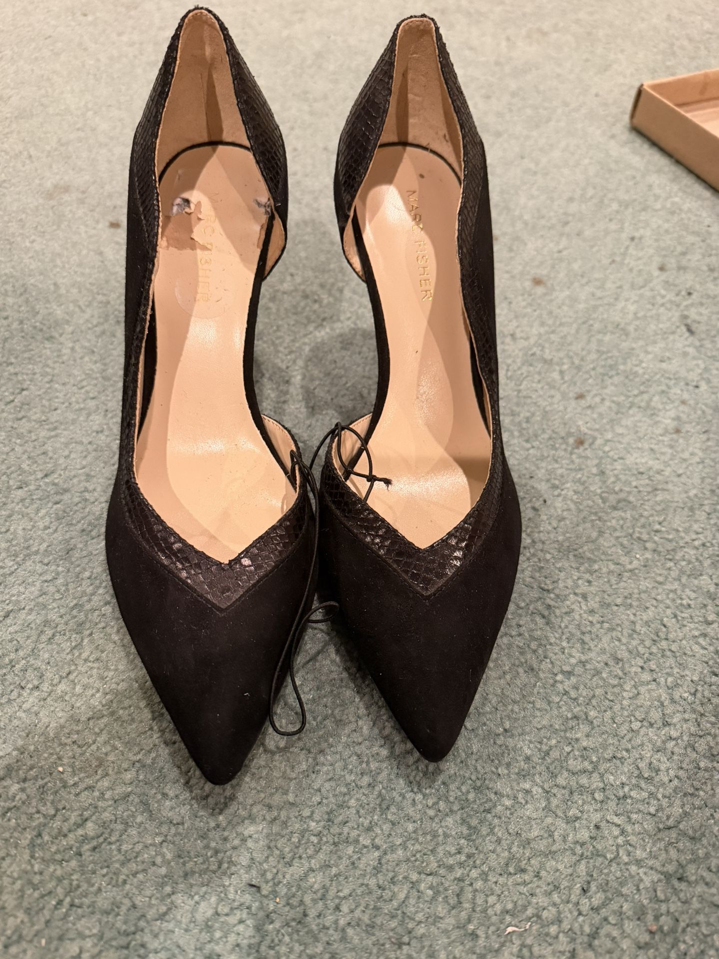 Black heels shoes new size 8