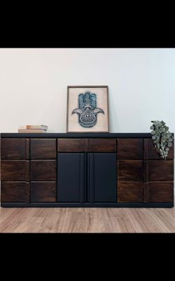 Professional Restored Dresser / Credenza
 72”L x 16.5”W x 31.5”H