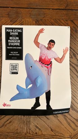 Man eating shark Halloween costume