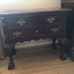 Antique Mahogany Nightstand Ball And Claw Foot $100
