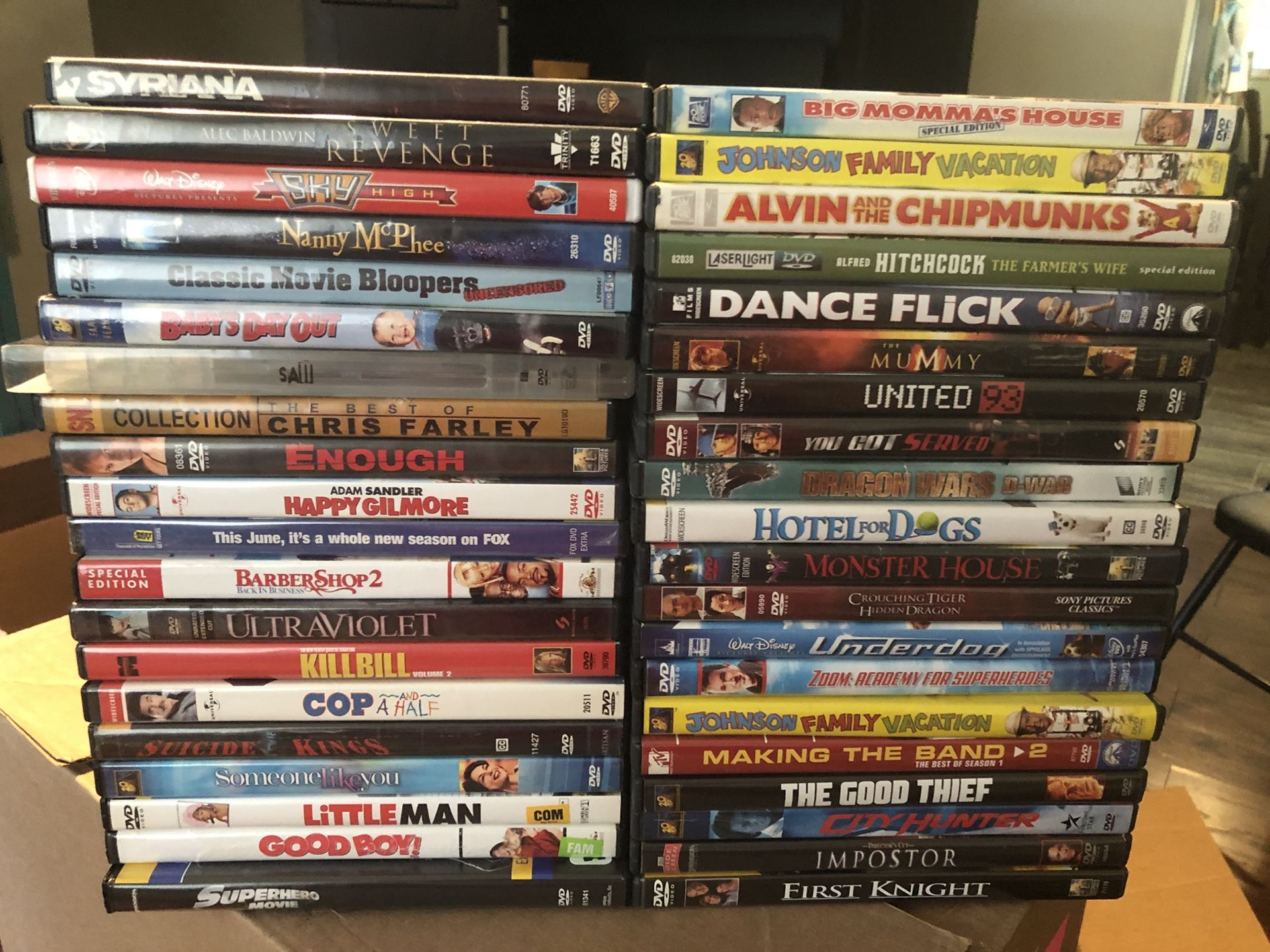 Lot of 80 dvds lot #1 bulk wholesale