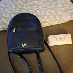 Michael Kors Backpack Handbag- Black 