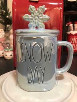 Rae Dunn Snow day Topper Mug 