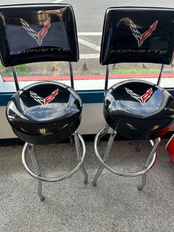 Pair of Corvette bar stools