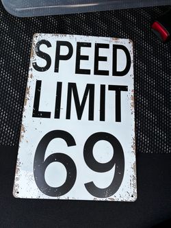 Speed limit sign