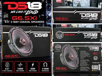 DS18 G6.5Xi 6.5” 2-Way Coaxial Car Speakers