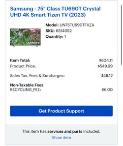 TV Samsung Crystal 75”