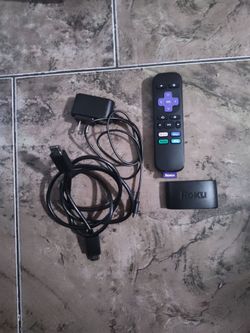 Roku Express Streaming box complete with remote control and cables