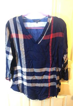 Amaryllis shirt color plaid size medium