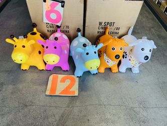 Kids Riding Bouncing Animals $12 Each With Lights And Music 