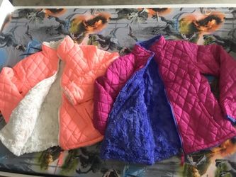 reversible girl's Size 14 jackets as new the 2 x $ 50