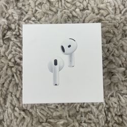 Brand new, sealed Apple AirPods (4th generation) — $130 (retail $179)