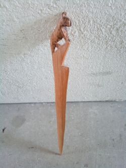 Rare wooden hand carved animal sculpture