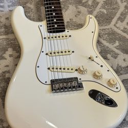 FS/FT MINT 2015 Fender American Standard Stratocaster Olympic White Rosewood Electric Guitar & Case