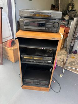 Sony stereo, cassette, CD player