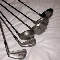 Lot Of Golf Clubs