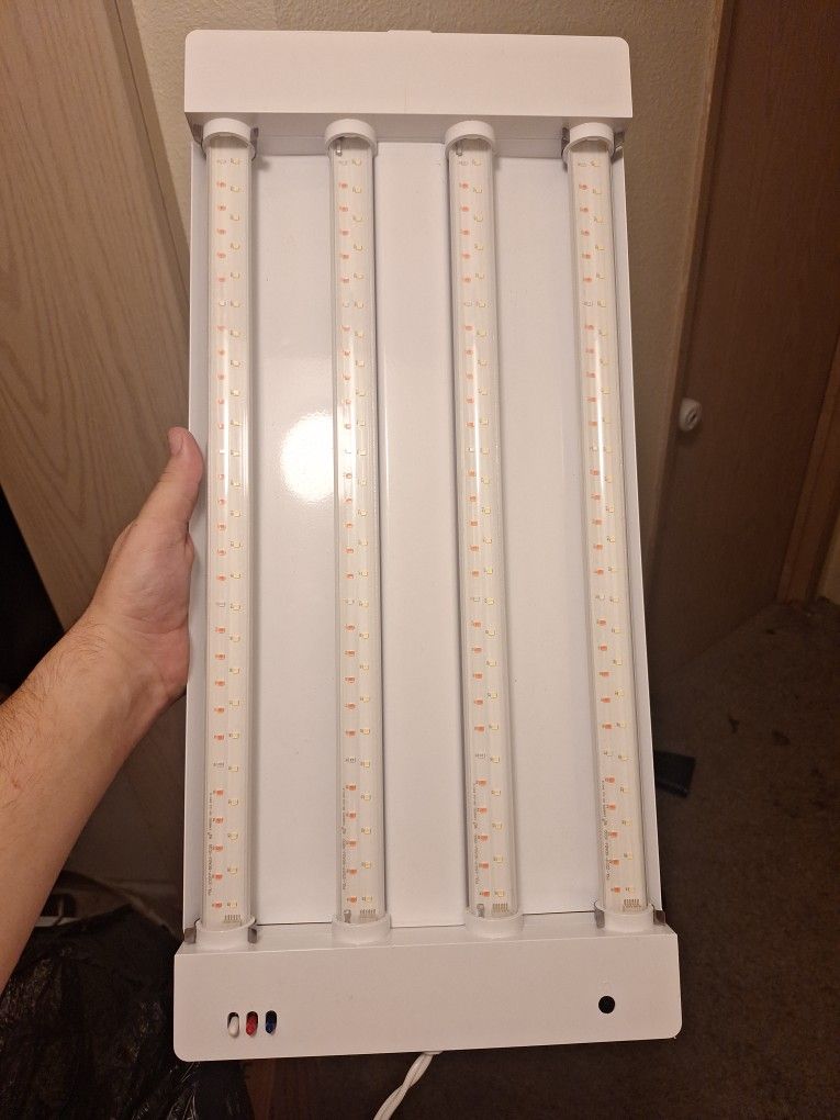 24 in. 60-Watt White LED 3 Adjustable Spectrum Linkable Plant Grow Adjustable Light