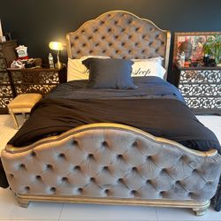 Luxury Queen Upholstered Bed
