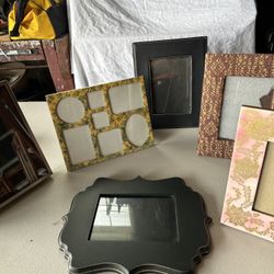 Lot of Five Different Picture Frames 