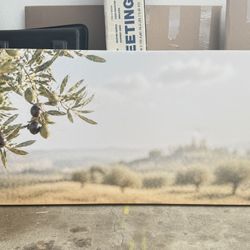 Large Olive Tree Canvas Wall Art