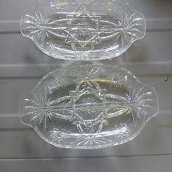 Set Of 7 Crystal Candy Dishes 
