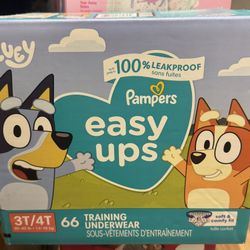 Pampers Easy Ups Training Underwear Diapers 3t-4T