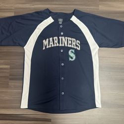 Seattle Mariners Team Athletics MLB Stitched Jersey Youth Large 14-16