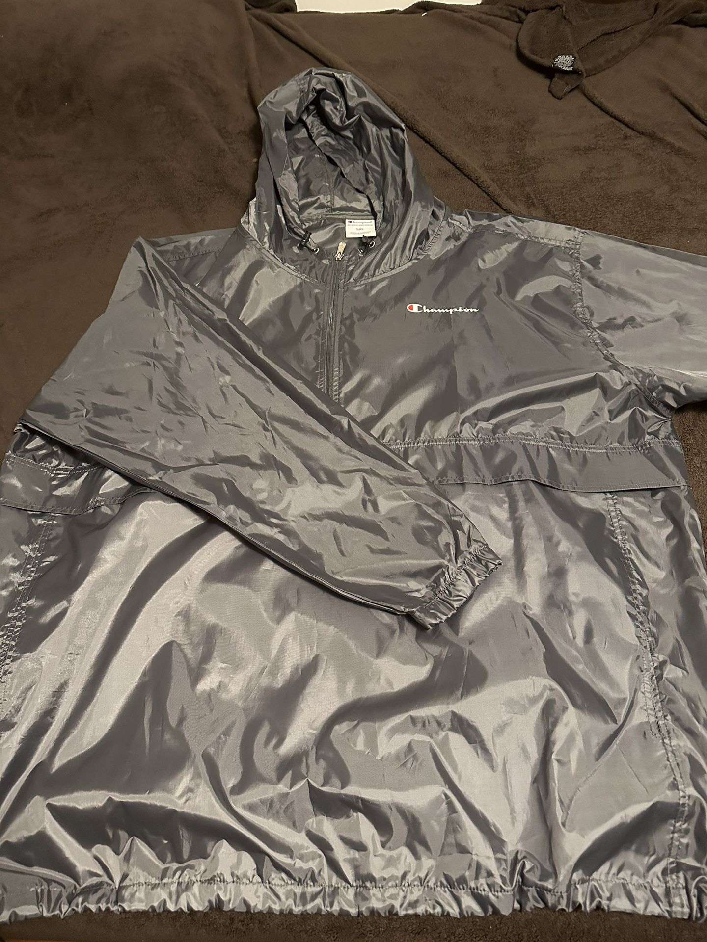 Champion Anorak Windbreaker - Charcoal Grey 5XL