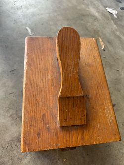 Vintage Griffin Shinemaster Wooden Shoe Shine Box