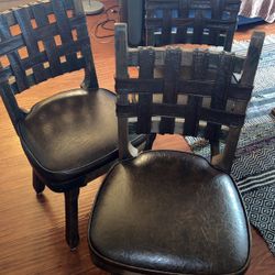 Sturdy wood Chairs With Cushion 
