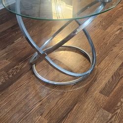 Glass End Table