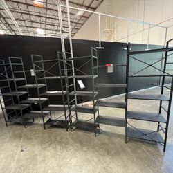 Black Metal Shelving Unit